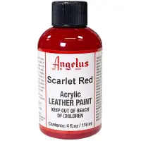 Angelus Leather Acrylic Paint - textielverf voor leren stoffen - acrylbasis - Scarlet Red - 118ml
