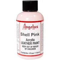 Angelus Leather Acrylic Paint - textielverf voor leren stoffen - acrylbasis - Shell Pink - 118ml