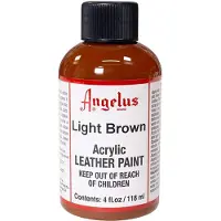 Angelus Leather Acrylic Paint - textielverf voor leren stoffen - acrylbasis - Light Brown - 118ml