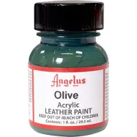Angelus Leather Acrylic Paint - textielverf voor leren stoffen - acrylbasis - Olive - 29,5ml