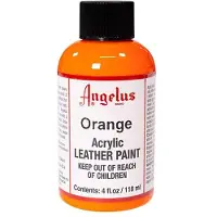 Angelus Leather Acrylic Paint - textielverf voor leren stoffen - acrylbasis - Orange - 118ml