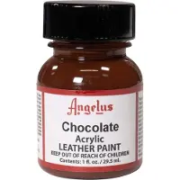 Angelus Leather Acrylic Paint - textielverf voor leren stoffen - acrylbasis - Chocolate Brown - 29,5ml