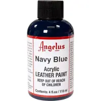 Angelus Leather Acrylic Paint - textielverf voor leren stoffen - acrylbasis - Navy Blue - 118ml