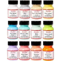Angelus Leerverf 12 pastel kleuren assortiment set - 29,5ml