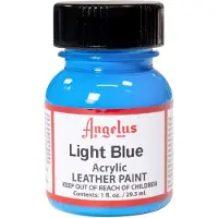 Angelus Leather Acrylic Paint - textielverf voor leren stoffen - acrylbasis - Light Blue - 29,5ml