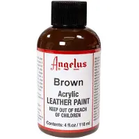 Angelus Leather Acrylic Paint - textielverf voor leren stoffen - acrylbasis - Brown - 118ml