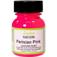 Angelus Leather Acrylic Paint - textielverf voor leren stoffen - acrylbasis - Neon Parisian Pink - 29,5ml