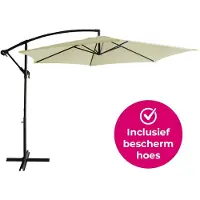 BluMill Zweefparasol Beige/Taupe