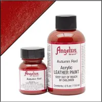 Angelus leerverf Herfst Rood 118ml/4oz - Voor glad lederen oppervlakken van o.a. schoenen, tassen en jassen