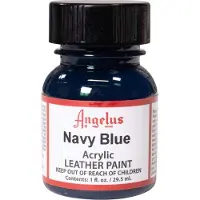 Angelus Leather Acrylic Paint - textielverf voor leren stoffen - acrylbasis - Navy Blue - 29,5ml