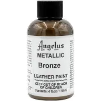 Angelus Leather Acrylic Paint - textielverf voor leren stoffen - acrylbasis - Metallic Bronze - 118ml