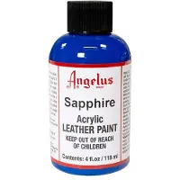 Angelus Leather Acrylic Paint - textielverf voor leren stoffen - acrylbasis - Sapphire - 118ml