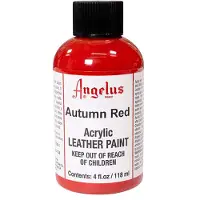 Angelus Leather Acrylic Paint - textielverf voor leren stoffen - acrylbasis - Autumn Red - 118ml