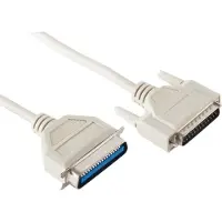 MaxTrack Parallelle printerkabel 25-pins SUB-D - 36-pins Centronics / gegoten connectoren - 3 meter