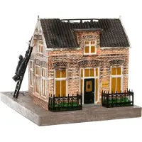 Intratuin De Brink Kersthuisje Notaris In Brand 23,5 X 19,5 X 17,5 Cm