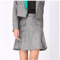 Smart & Joy Korte rok met patchzakken en brede ruche