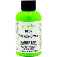 Angelus Leather Acrylic Paint - textielverf voor leren stoffen - acrylbasis - 118ml - Neon - Popsicle Green