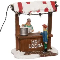 Intratuin Kerstdorpminiatuur Hot Choco Shop (warme Chocolademelk Kraam) 9 X 7 X 9 Cm