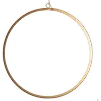 Intratuin Kersthanger Cirkel Met LED Verlichting Goud D 42 Cm