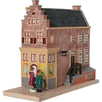 Intratuin Holland Kersthuisje Grachtenpand Kledingwinkel 11 X 26,4 X 22,5 Cm
