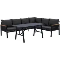Intratuin 6-zits Loungeset Sem Zwart