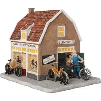 Intratuin De Brink Kersthuisje Fietsenwinkel 23 X 17 X 19 Cm