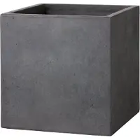 Intratuin Bloempot Kubus Antraciet 23 X 23 X 23 Cm