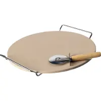 Intratuin Pizzasteen Met Pizzasnijder D 33 H 1,1 Cm