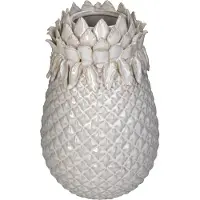 HD Collection Vaas Aardewerk Wit 19x19x29,5cm