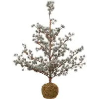 Intratuin Mini Kunstkerstboom Nyna Besneeuwd Op Voet D 37 H 85 Cm