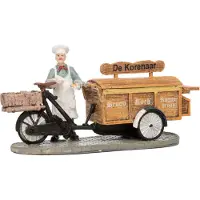 Intratuin De Brink Kerstdorpminiatuur Bakkersfiets 13 X 4,2 X 7,5 Cm