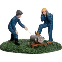 Intratuin De Brink Kerstdorpminiatuur Carbid Schieten 9 X 6,8 X 6,5 Cm