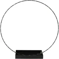 Intratuin Decoratiecircel Met Led Verlichting D 50 Cm Zwart