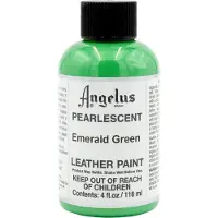 Angelus Leather Acrylic Paint - textielverf voor leren stoffen - acrylbasis - 118ml - Parelmoer - Smaragd Groen