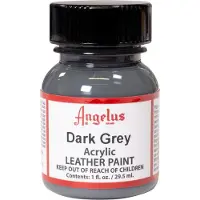 Angelus Leather Acrylic Paint - textielverf voor leren stoffen - acrylbasis - Dark Grey - 29,5ml