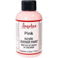 Angelus Leather Acrylic Paint - textielverf voor leren stoffen - acrylbasis - Pink - 118ml