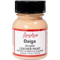 Angelus Leather Acrylic Paint - textielverf voor leren stoffen - acrylbasis - Beige - 29,5ml
