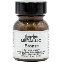 Angelus Leather Acrylic Paint - textielverf voor leren stoffen - acrylbasis - Metallic Brons - 29,5ml