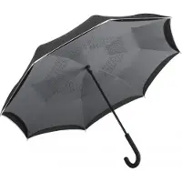 FARE Contrary 7715 windproof paraplu zwart grijs - stormbestendig - stormparaplu - extra stevig