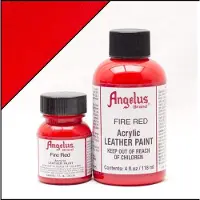 Angelus leerverf Vuur Rood 118ml/4oz - Voor glad lederen oppervlakken van o.a. schoenen, tassen en jassen