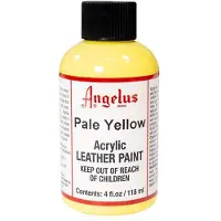Angelus Leather Acrylic Paint - textielverf voor leren stoffen - acrylbasis - Pale Yellow - 118ml