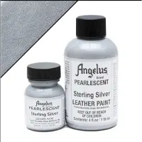 Angelus leerverf-Parelmoereffect: Zilver 118ml/4oz