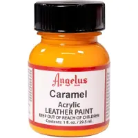 Angelus Leather Acrylic Paint - textielverf voor leren stoffen - acrylbasis - Caramel - 29,5ml