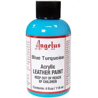 Angelus Leather Acrylic Paint - textielverf voor leren stoffen - acrylbasis - Blue Turquoise - 118ml