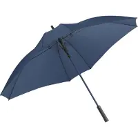 FARE Jumbo 2393 vierkante xl paraplu donkerblauw - blauw - xxl - stormbestendig - stormvast - windproof - windbestendig - stormparaplu - winddicht - extra sterk - twee persoons