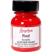 Angelus Leather Acrylic Paint - textielverf voor leren stoffen - acrylbasis - Red - 29,5ml