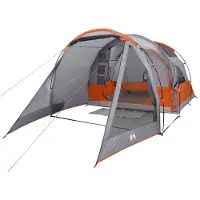 vidaXL Tunneltent 4-persoons waterdicht grijs