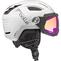 Bolle V-Ryft Mips Phantom Blue Lens Cat 1 To 3 Helm White Pearl Shiny S 52-55