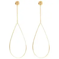 Ixxxi Oorbellen Oval Chain Stone Goud