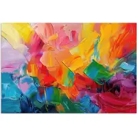PosterMonkey Poster 30x20 cm - Abstract - Verflook - Modern - Kleurrijk - Posters - Kamer decoratie - Wanddecoratie woonkamer - Muurdecoratie slaapkamer